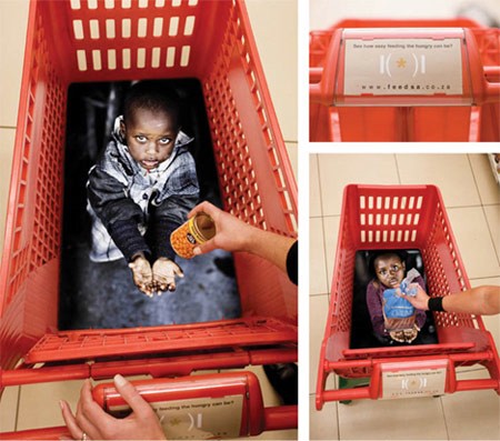 Child in shopping cart