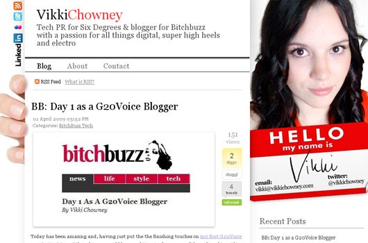 BLOG: Vikki Chowney Blog Launch