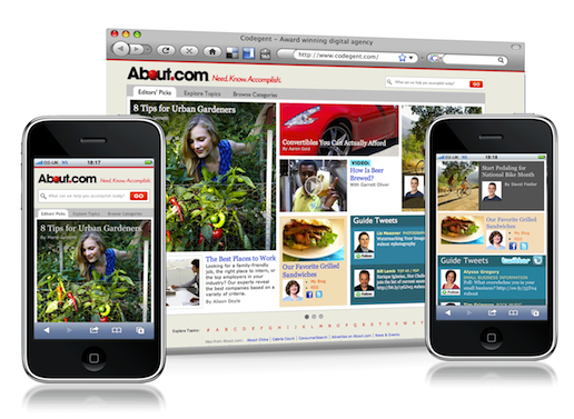 About.com Mobile examples